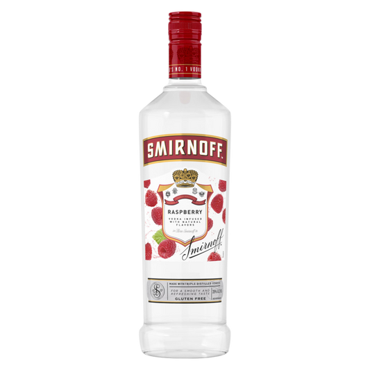 Smirnoff Raspberry Vodka 1L (70 Proof)