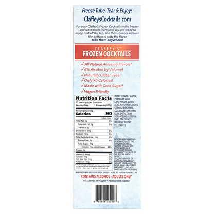 Claffeys Adult Frozen Cocktails 12ct 6.0% ABV
