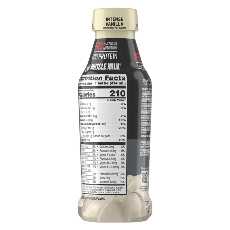 Muscle Milk Intense Vanilla Protein Shake 14oz Btl