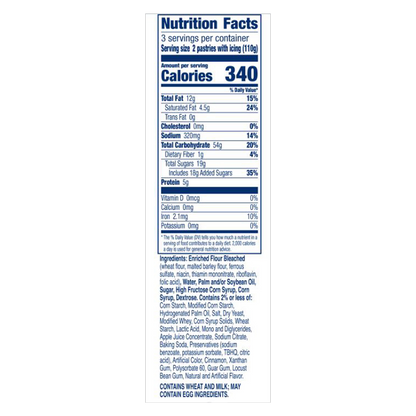 Pillsbury Frozen Apple Toaster Strudel 6ct