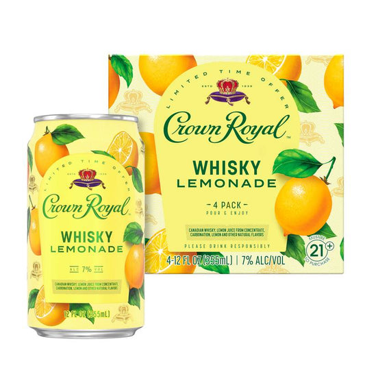 Crown Royal Whisky Lemonade Cocktail 4pk 12oz 7% ABV