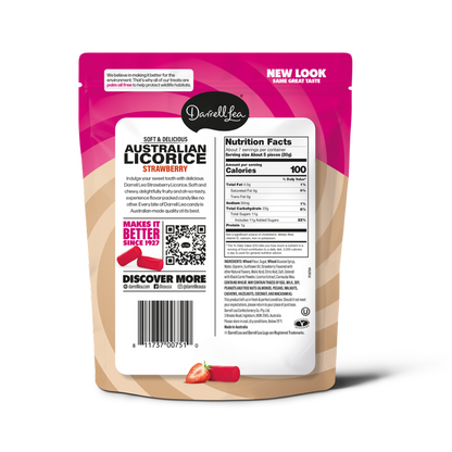 Darrell Lea Strawberry Licorice , 7oz