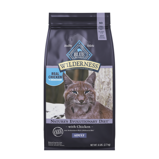 Blue Buffalo Wilderness Chicken Adult Dry Cat Food 6lb