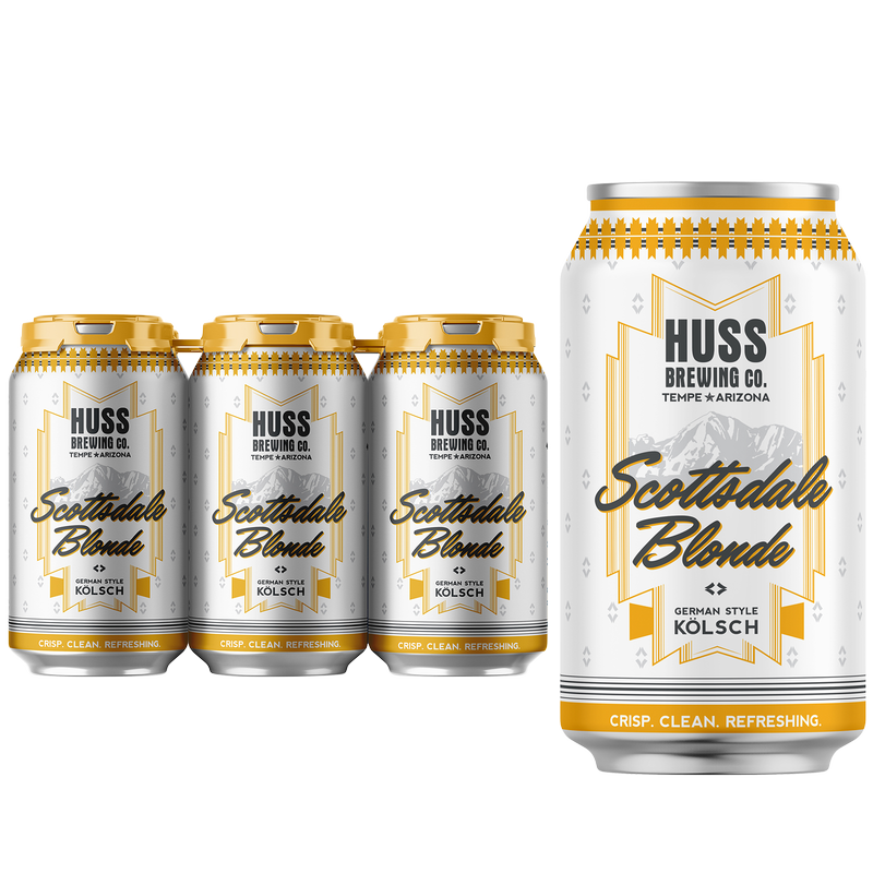 Huss Scottsdale Blonde 6pk 12oz Can 4.7% ABV