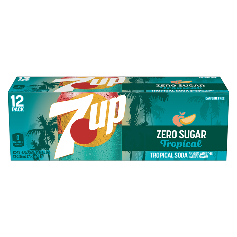 7UP Tropical Zero 12pk 12oz Can