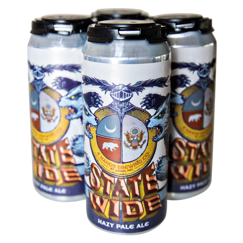 4 Hands State Wide Hazy Pale Ale 4pk 16oz 5.5% ABV