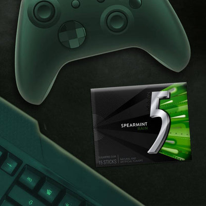 5 GUM Spearmint Rain Sugar Free Chewing Gum