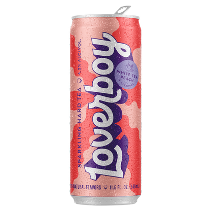 Loverboy White Tea Peach Sparkling Hard Tea 6pk 12oz Can 4.2% ABV