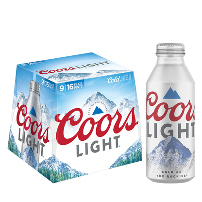 Coors Light 9pk 16oz Alum Btl 4.2% ABV