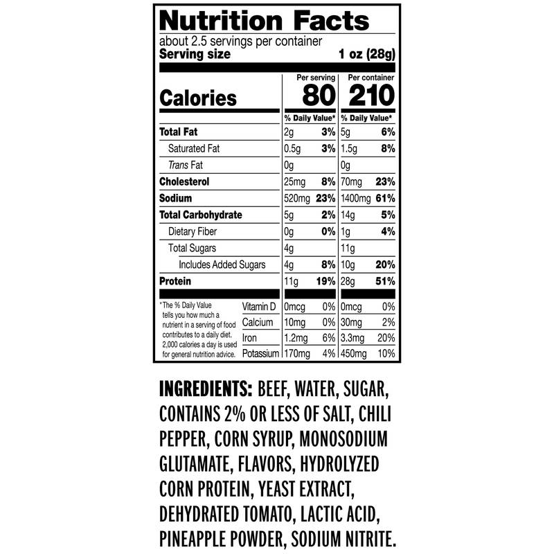 Jack Link's Beef Jerky Fritos Chilli Cheese 2.65oz