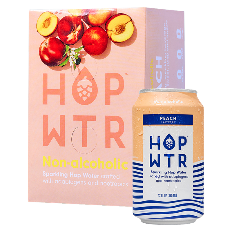 HOP WTR Peach 6pk 12oz Can