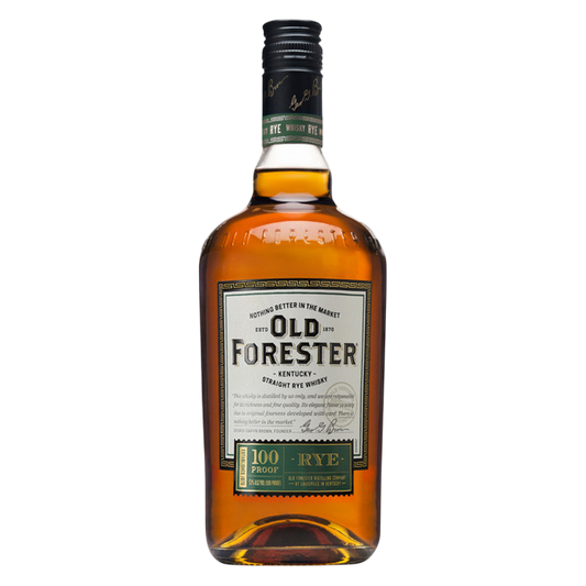 Old Forester Kentucky Straight Rye Whisky, 750 mL Bottle, 100 Proof