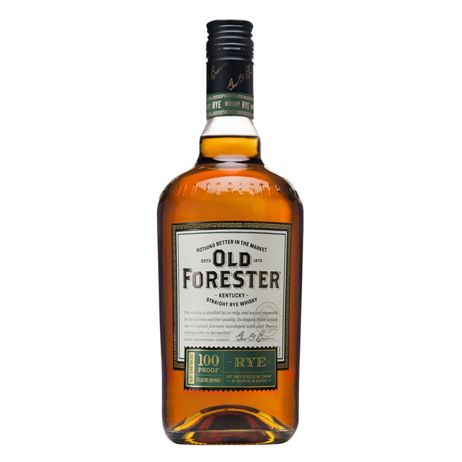 Old Forester Kentucky Straight Rye Whisky, 750 mL Bottle, 100 Proof
