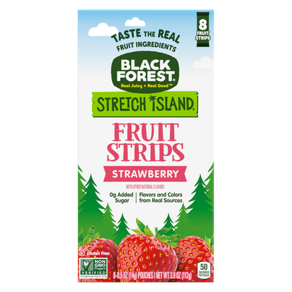 Black Forest Stretch Island Strawberry Fruit Strips, 8ct