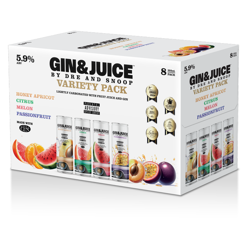 GIN & JUICE By Dre and Snoop Variety 8pk 12oz 5.9% ABV