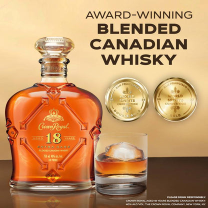 Crown Royal Aged 18 Years Extra Rare Blended Canadian Whisky 750ml (80 proof)