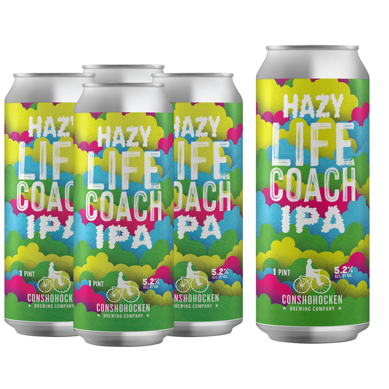 Conshohocken Life Coach Hazy IPA 4pk 16oz Can 5.2% ABV
