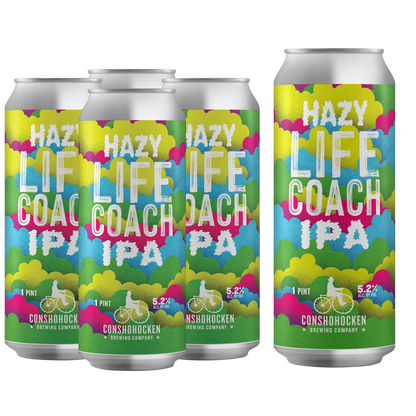 Conshohocken Life Coach Hazy IPA 4pk 16oz Can 5.2% ABV
