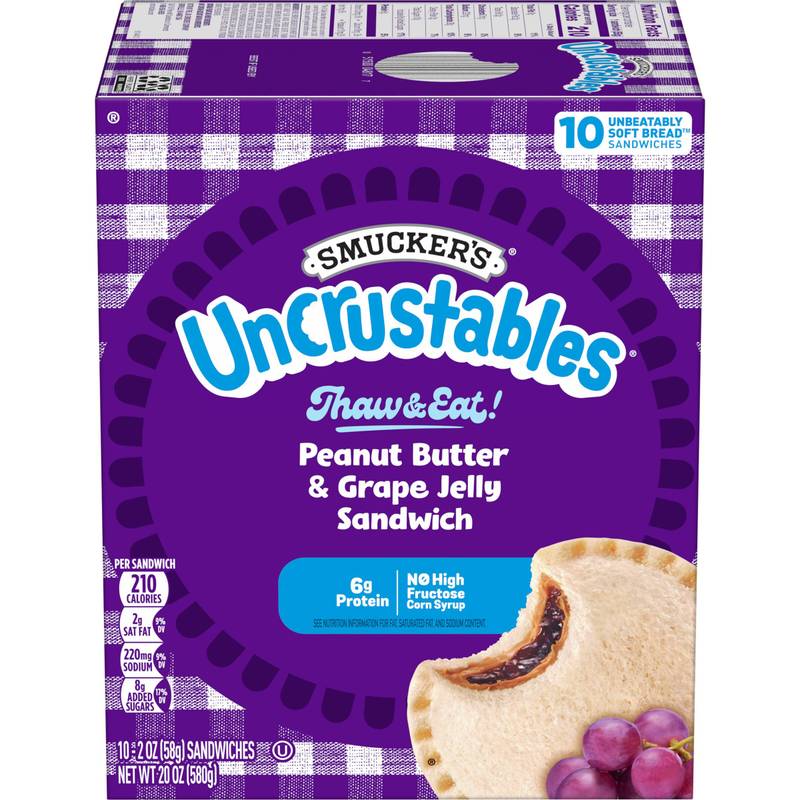 Smucker's Frozen Uncrustables PB & Grape 10ct
