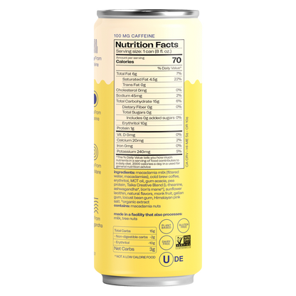 Taika Macadamia Latte 8oz Can