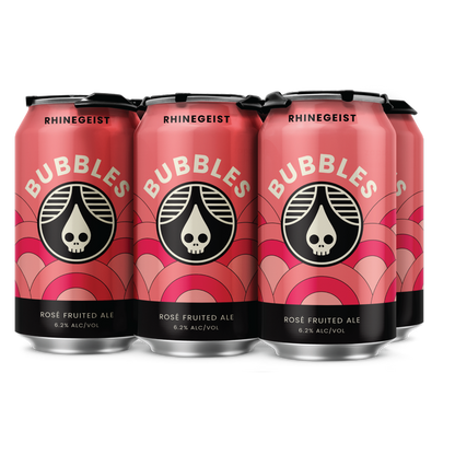 Rhinegeist Bubbles Rose Fruited Ale 6pk 12oz Can 6.2% ABV