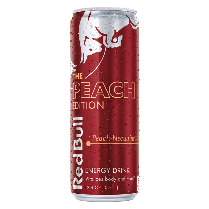 Red Bull Energy Drink The Peach Edition Peach-Nectarine 12oz Can