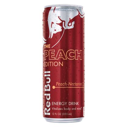 Red Bull Energy Drink The Peach Edition Peach-Nectarine 12oz Can