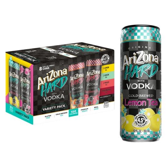 Arizona Hard Tea Vodka Variety Pack 8pk 12oz Can