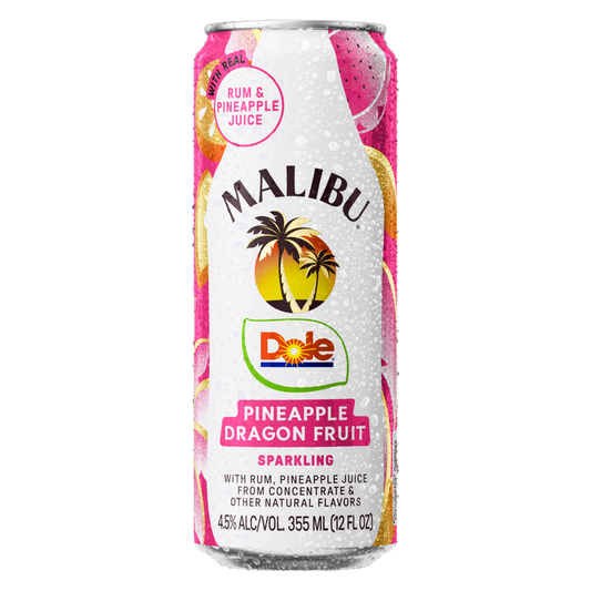 Malibu Dole Pineapple Dragon Fruit 12oz can