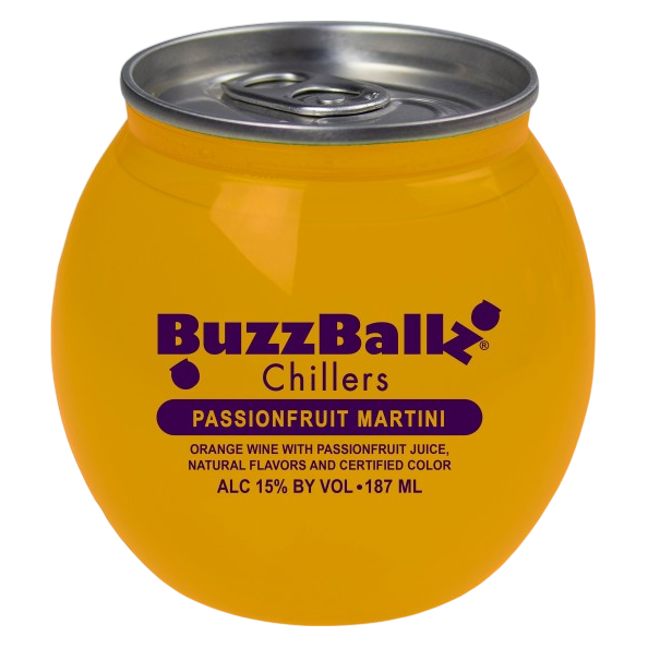 BuzzBallz Chillers Passionfruit Martini 187ml 15% ABV
