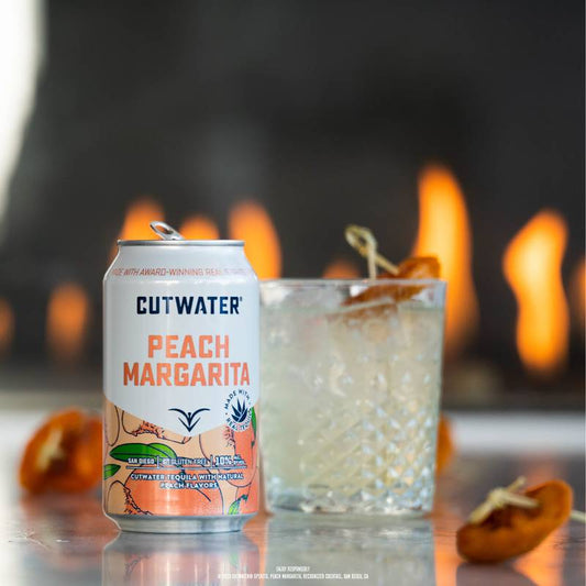 Cutwater Tequila Peach Margarita 4pk 12oz 10% ABV