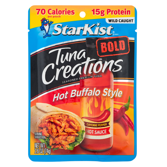 StarKist Tuna Creations Bold Hot Buffalo Style Seasoned Tuna in Pouch 2.6oz