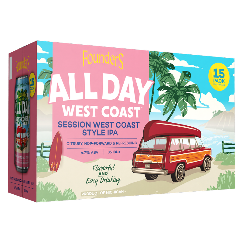 Founders All Day West Coast IPA 15pk 12oz Can