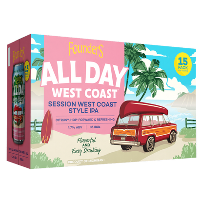 Founders All Day West Coast IPA 15pk 12oz Can