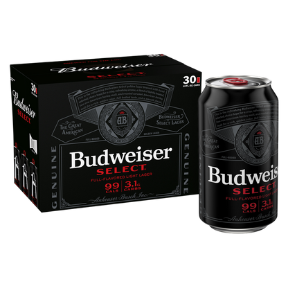 Bud Select 30pk 12oz Can 4.3% ABV
