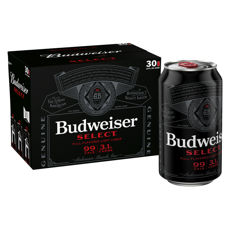 Bud Select 30pk 12oz Can 4.3% ABV