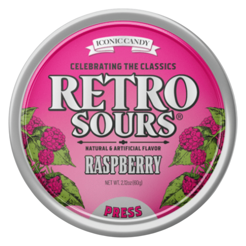 Retro Sours Raspberry, 2.12oz
