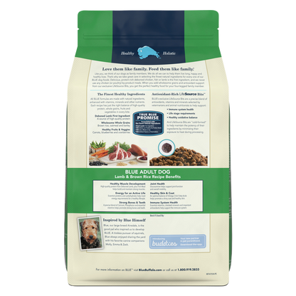 Blue Buffalo Adult Lamb and Brown Rice Dry Dog Food 5lb