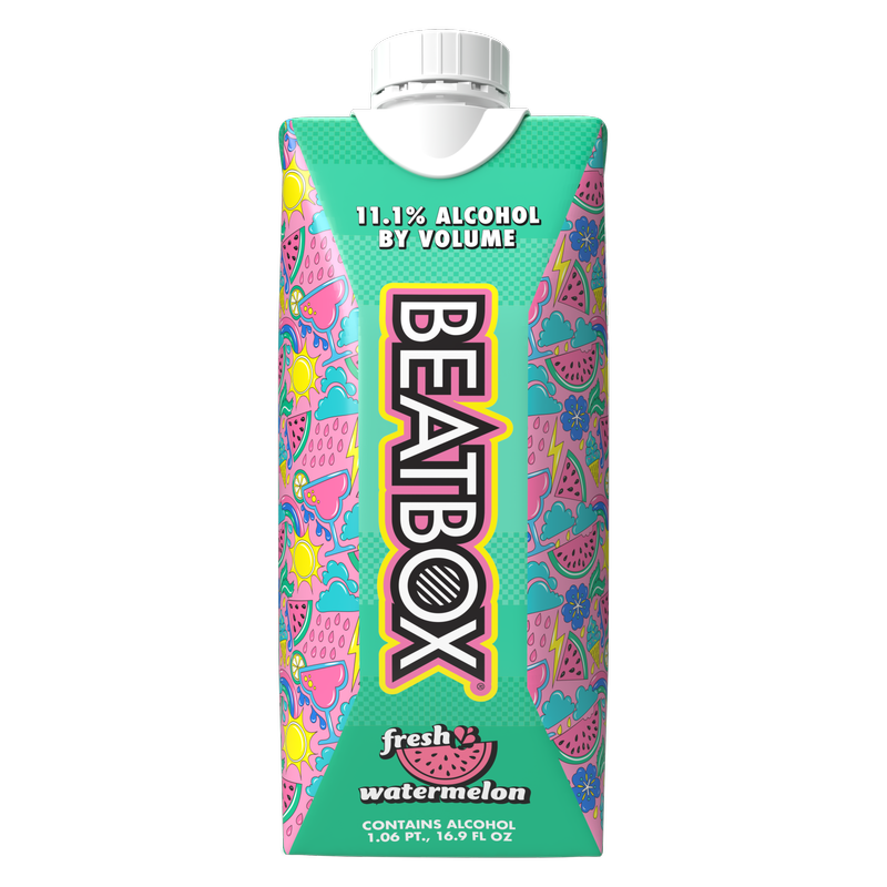 BeatBox Fresh Watermelon 500 ml 11.1% ABV Wine Party Punch