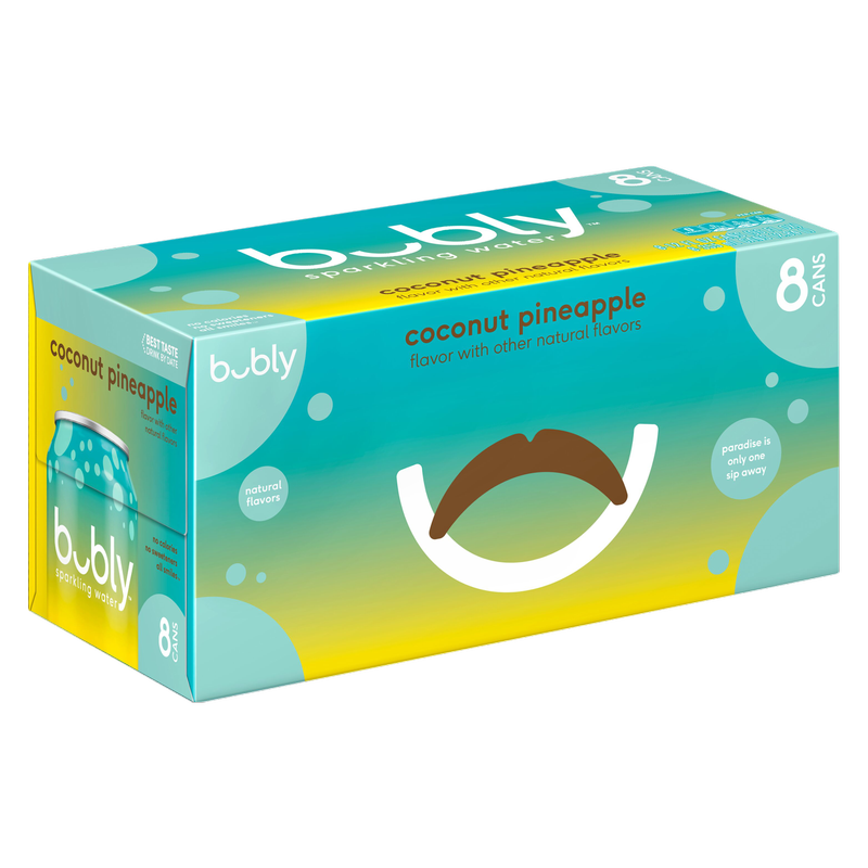 Bubly Coconut Pineapple 8pk 12oz Can