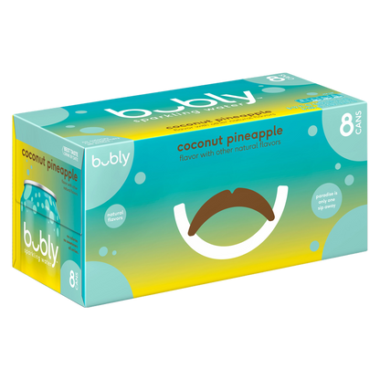 Bubly Coconut Pineapple 8pk 12oz Can