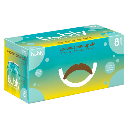 Bubly Coconut Pineapple 8pk 12oz Can