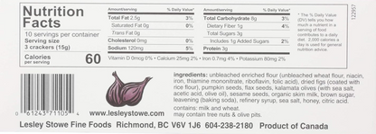 Raincoast Fig & Olive Oil Crisps 5.3oz