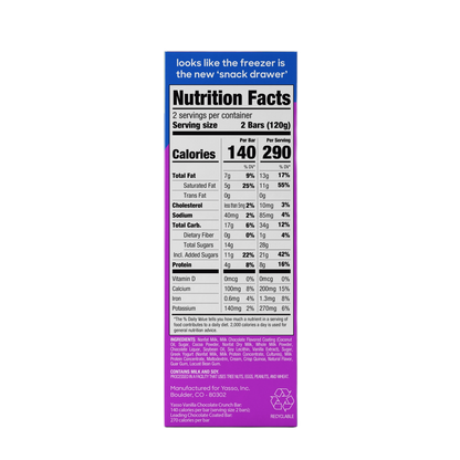 Yasso Vanilla Chocolate Crunch Bars, 4ct