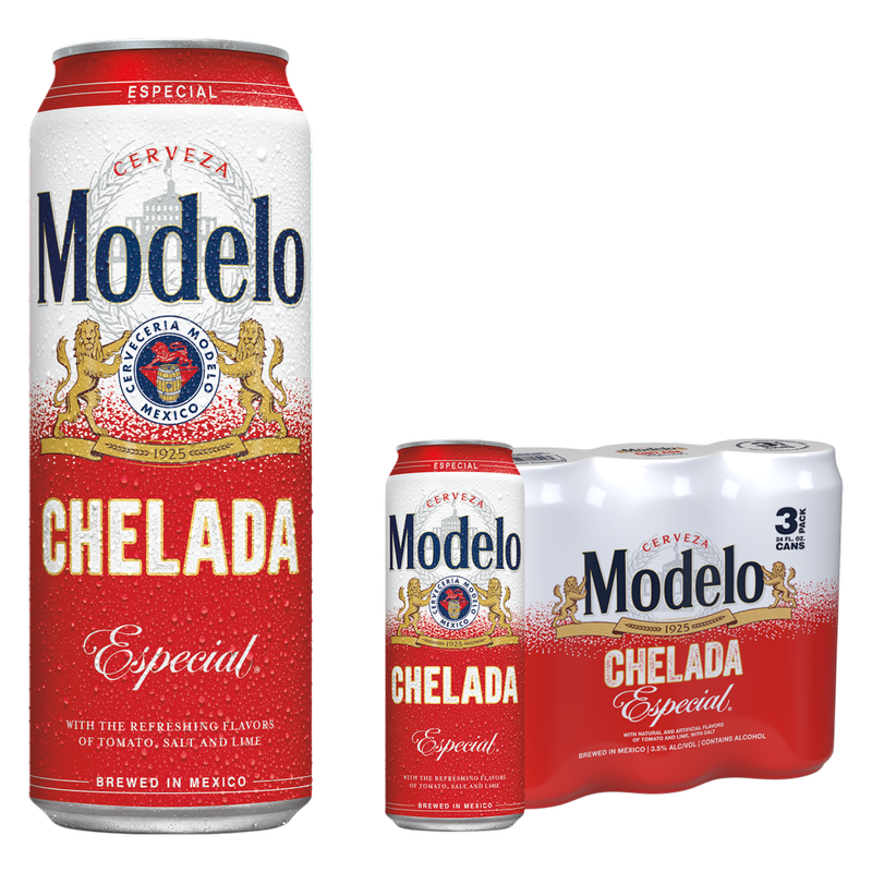 Modelo Chelada Especial 3pk 24oz Can 3.5% ABV