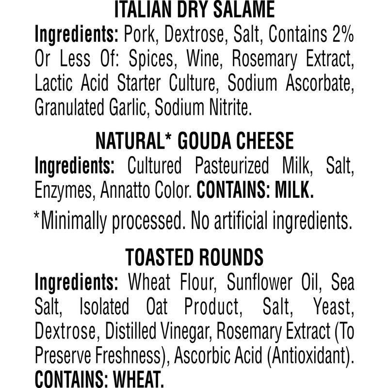 Hillshire Snacking Protein Small Plates Italian Dry Salame & Gouda Cheese - 2.76oz