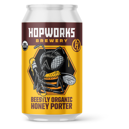 Hopworks Urban Brewery Beestly Honey Porter 6pk 12oz
