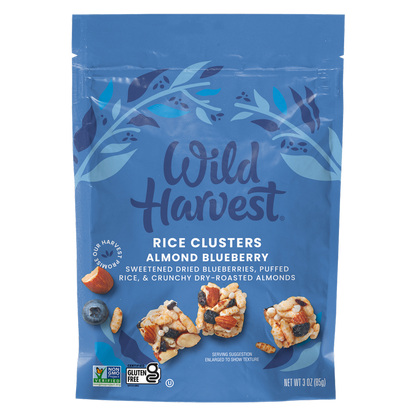 Wild Harvest Almond Blueberry Rice Snack Clusters 3oz