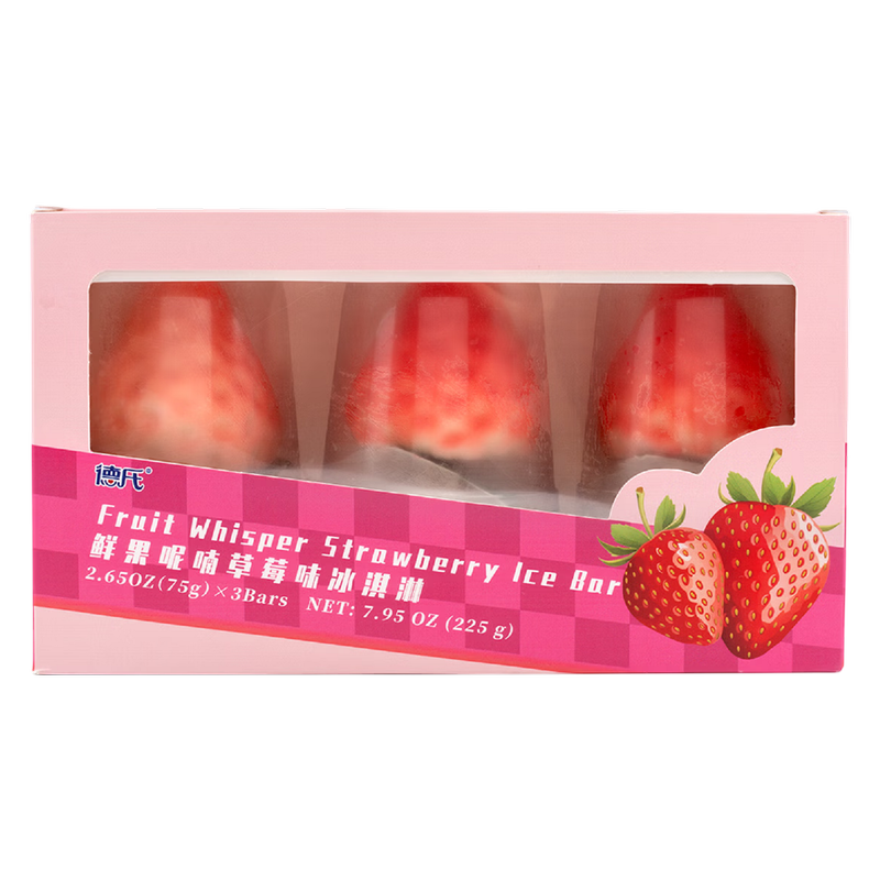 Fruit Whisper Strawberry Ice Cream 3ct