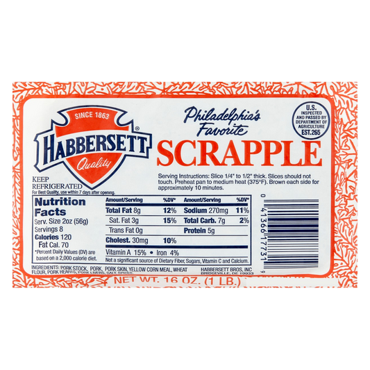 Habbersett Scrapple - 1lb